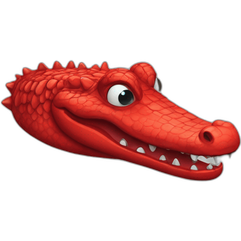 red crocodile emoji