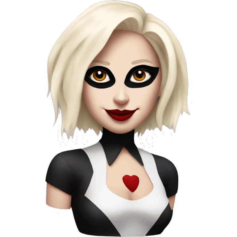 create an emoji of lady gaga as harley quinn emoji