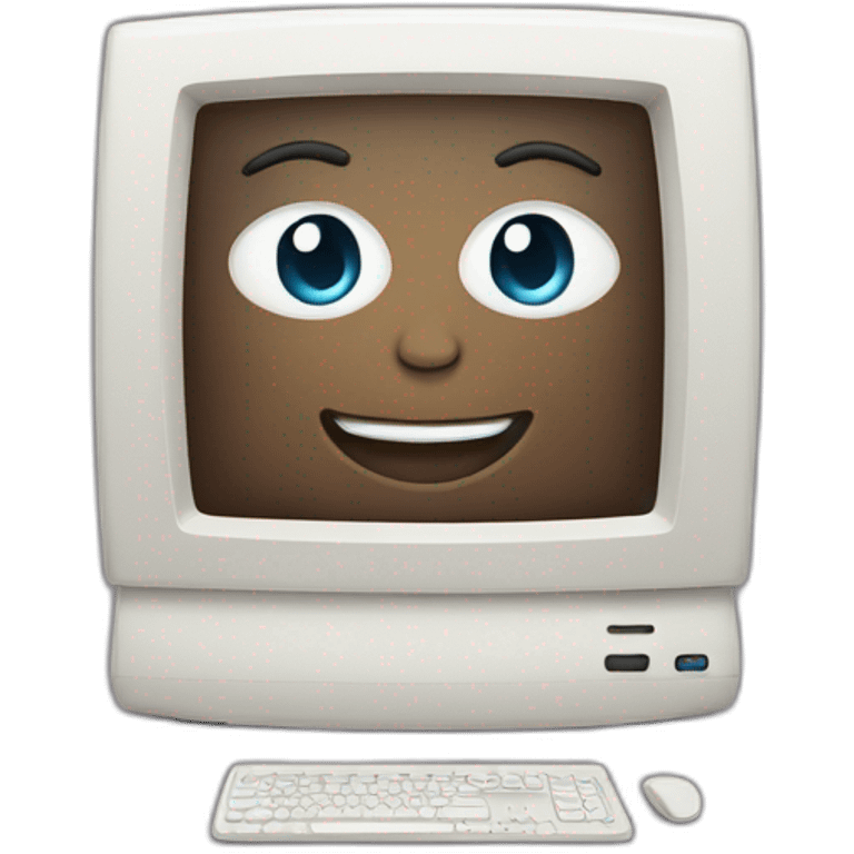 friendly computer emoji