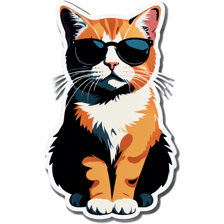 Cat with sunglasses Ty emoji