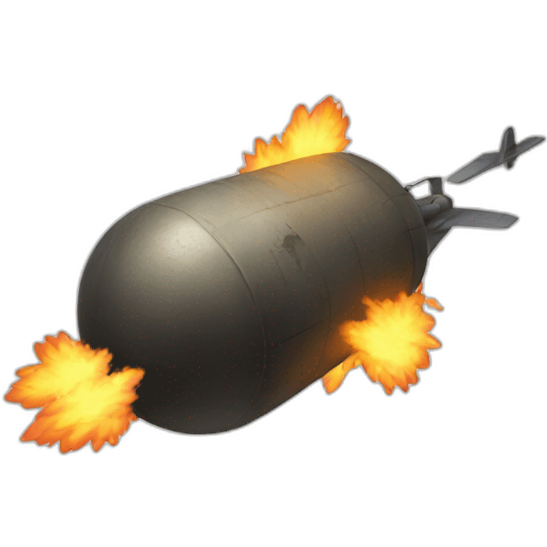 bomb flying emoji