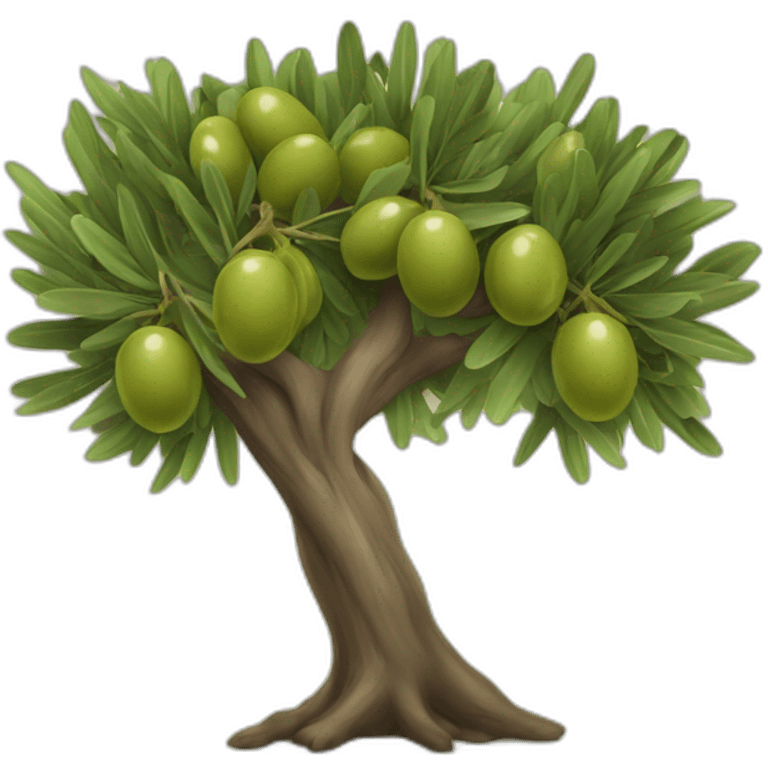 To vare an olive tree emoji