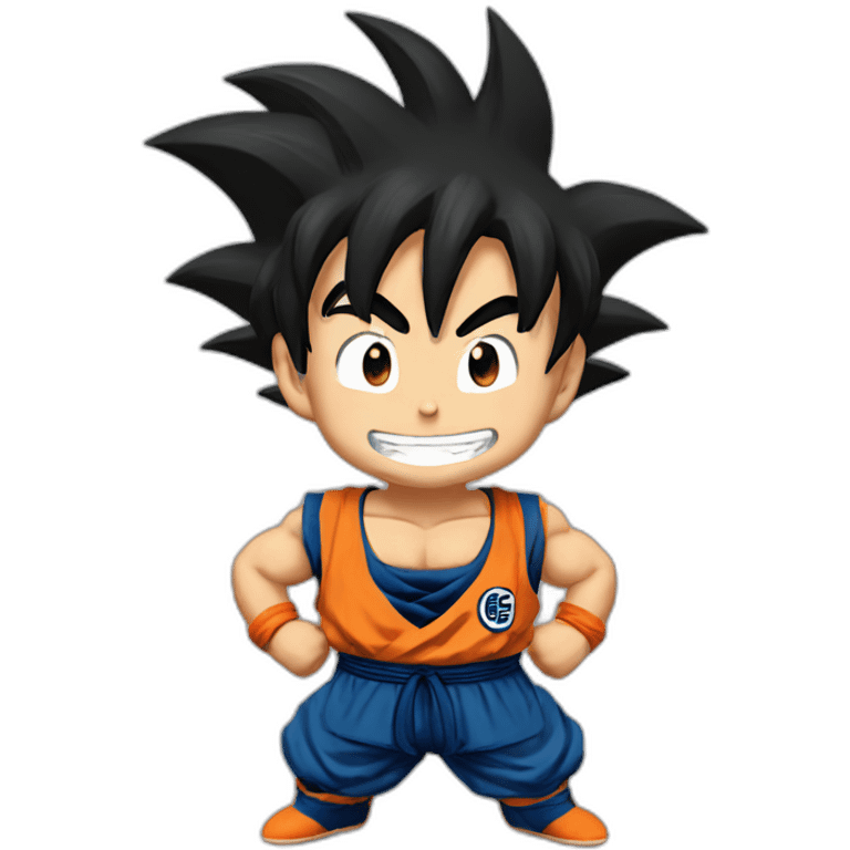 Goku smiling emoji