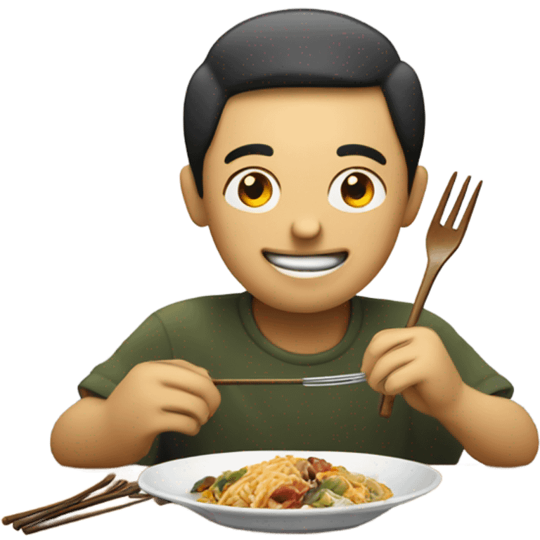 person eating food emoji