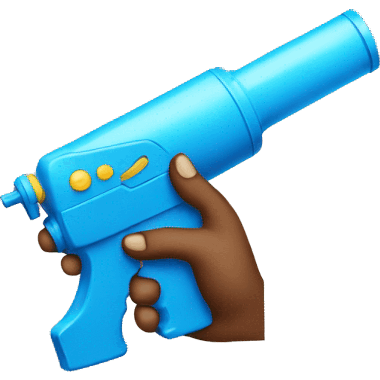 Holding water gun emoji