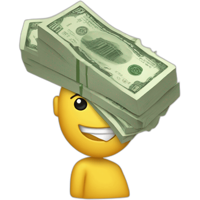 billets de banque qui partent en fumée emoji