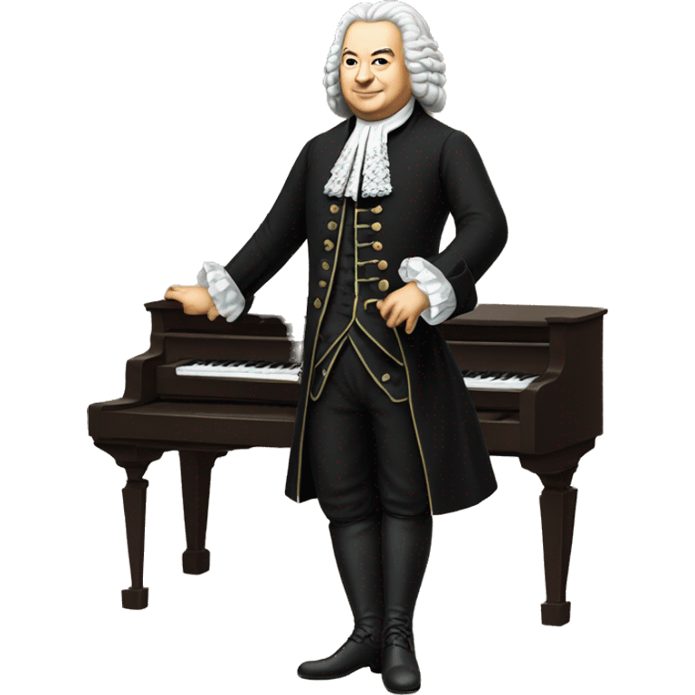 johann sebastian bach standing on his feet emoji