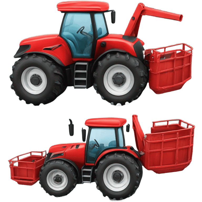 Red tractor case  emoji