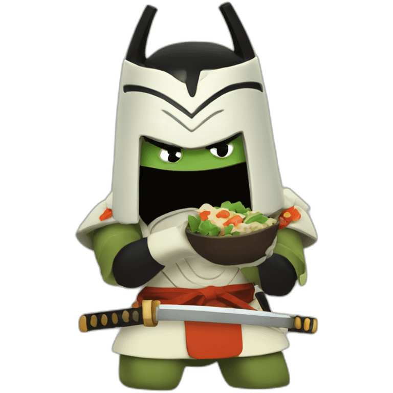 samurai jack eating emoji