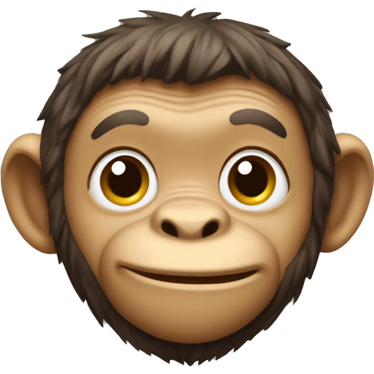 smart monkey emoji