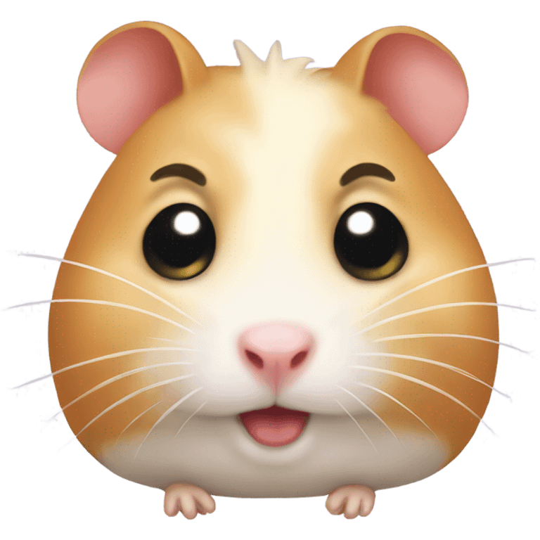 Embarrassed hamster emoji