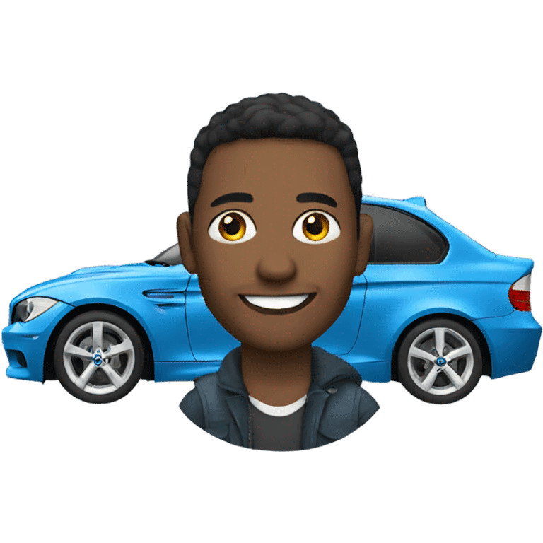 me in a bmw emoji