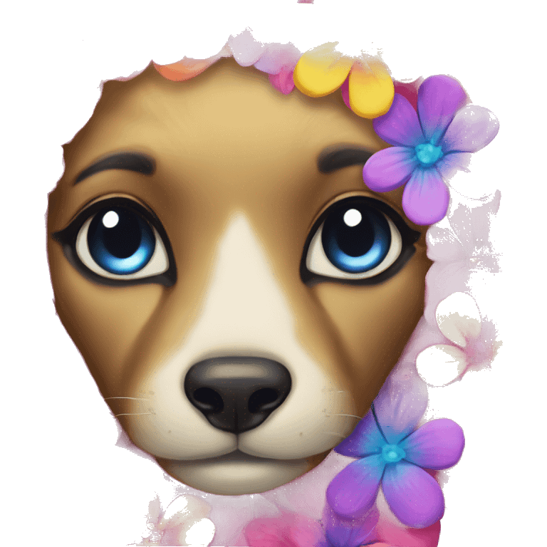 Lisa frank flower emoji