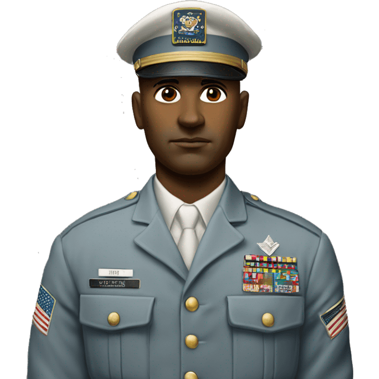 photorealistic serious us white soldier 1980s emoji