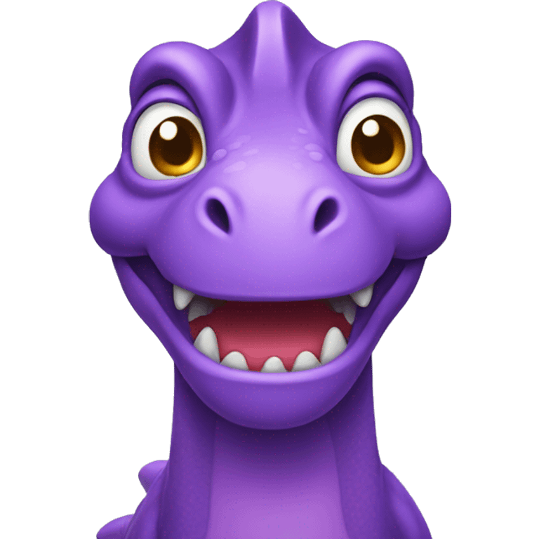 Purple dinosaur emoji emoji