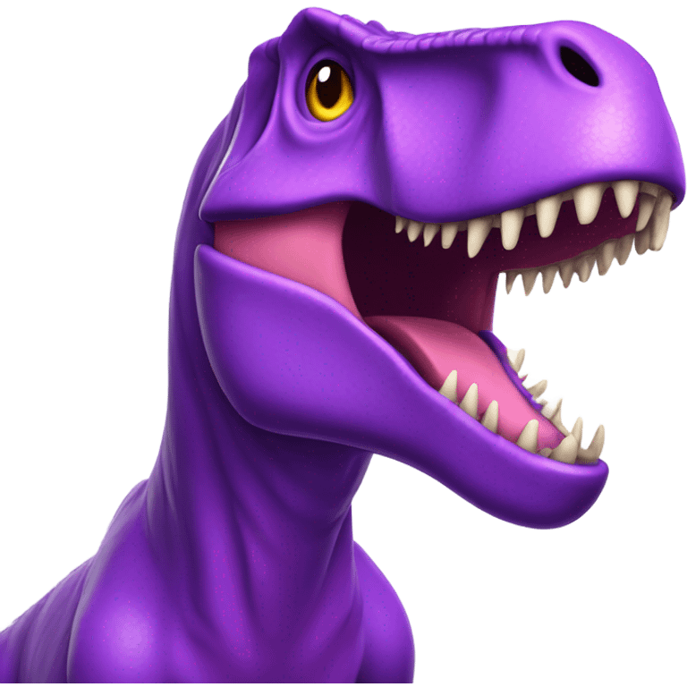 Purple T. rex  emoji