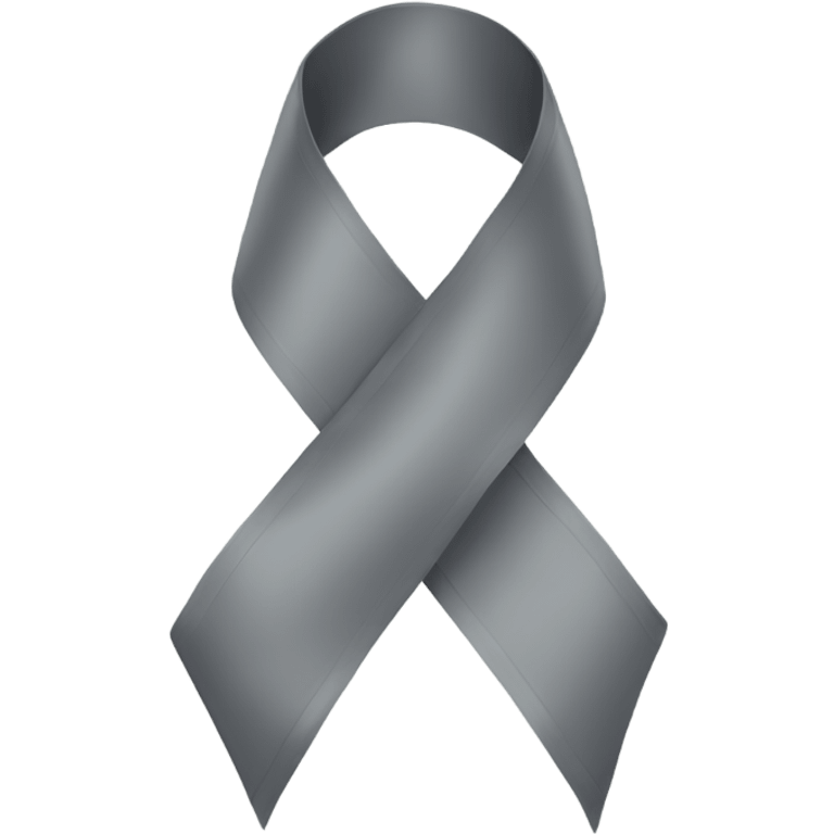 gray ribbon emoji