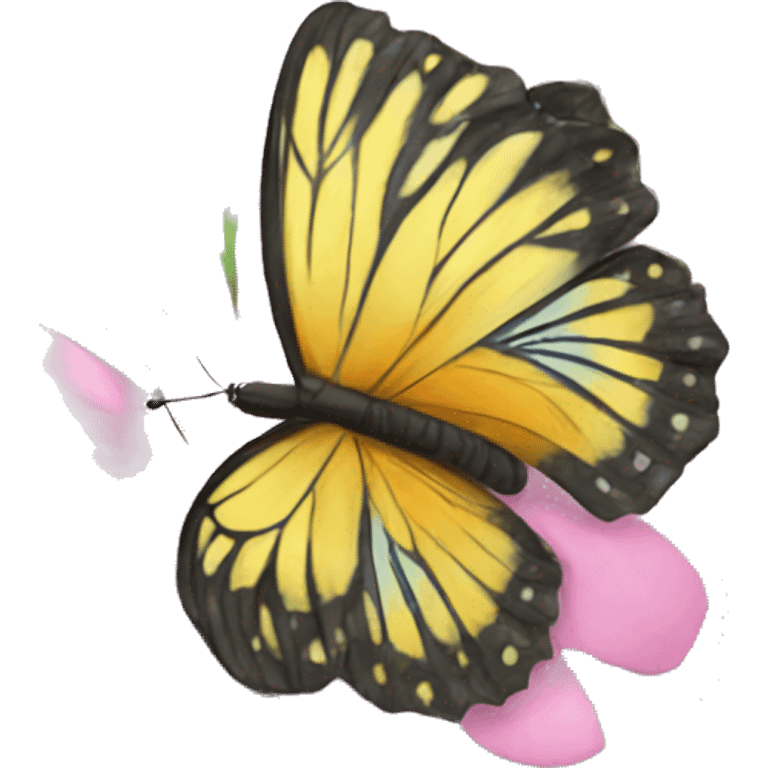 butterfly flower garden  emoji