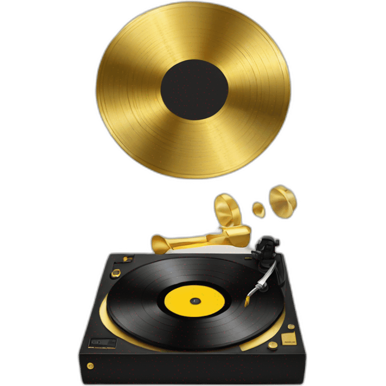 gold vinyl records emoji