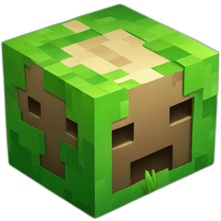 Minecraft grass block emoji