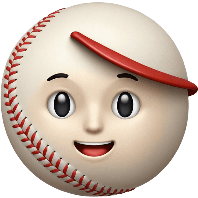 Cinematic Realistic Baseball Pop Culture Emoji, showcasing an action-packed scene of America's favorite pastime rendered with lifelike textures and energetic, nostalgic lighting. emoji