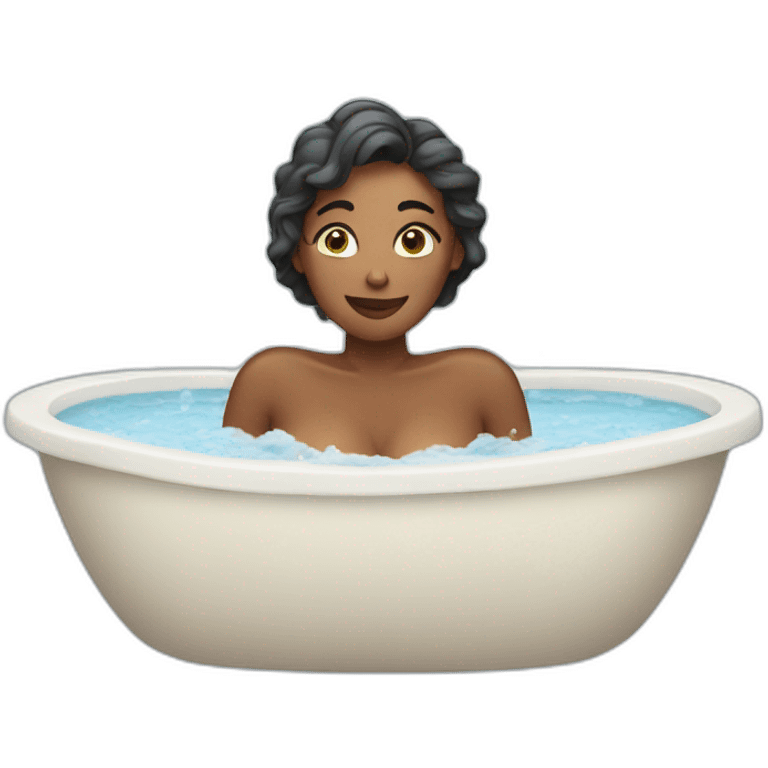 Woman bathing emoji