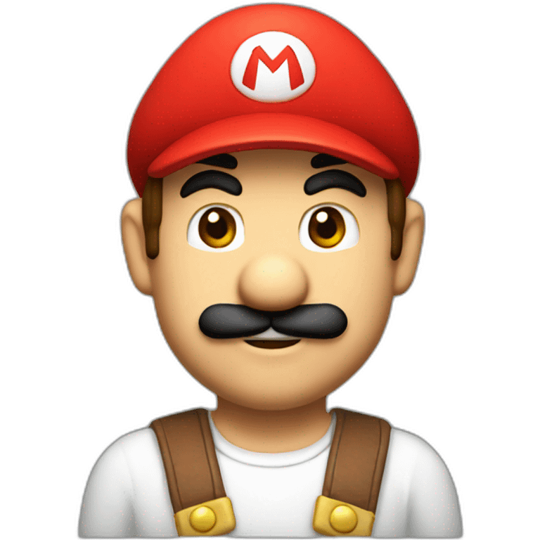 super mario front red hat emoji