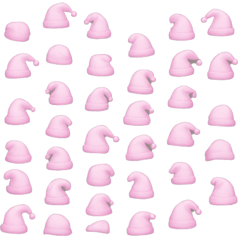 light pink santa hat emoji