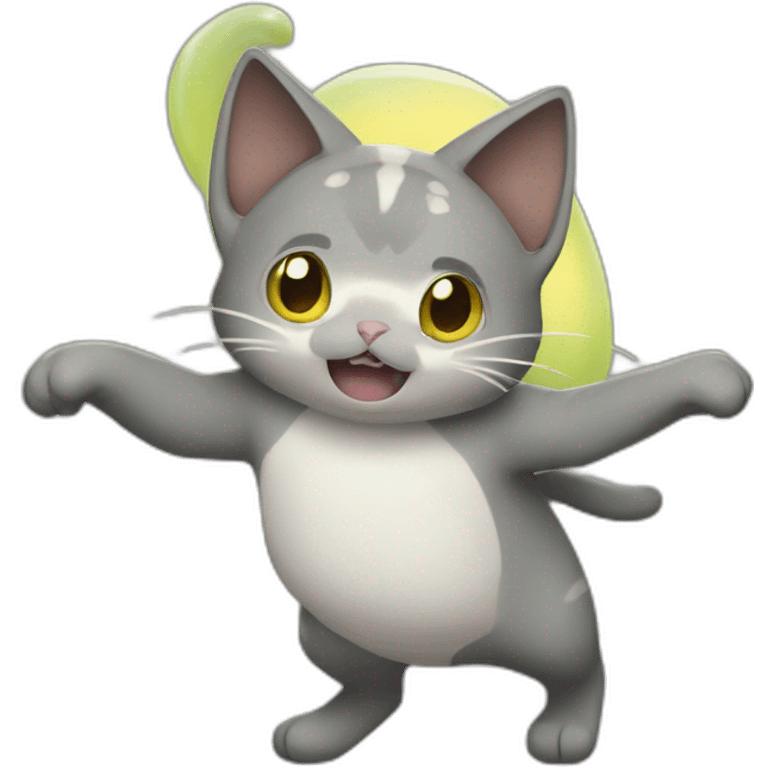 dancing-bicolor-cat-alien-pokemon-shocked emoji