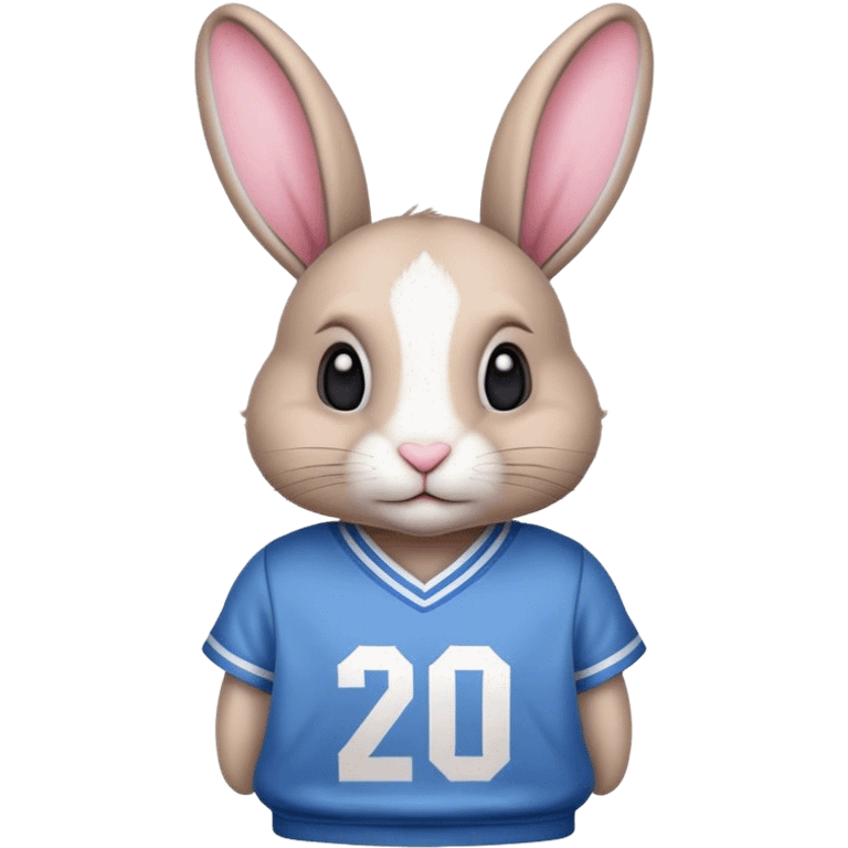 Bunny with jersey on  emoji