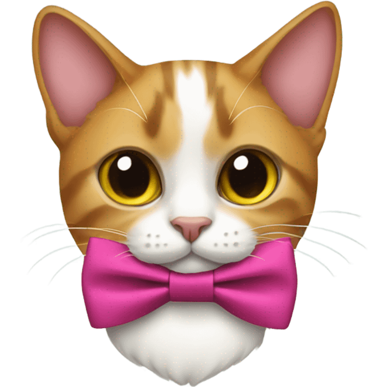 Cat with bow emoji