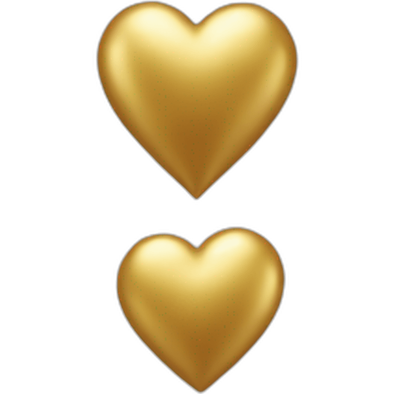 Golden heart emoji