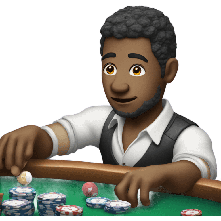 A person gambling on sports  emoji