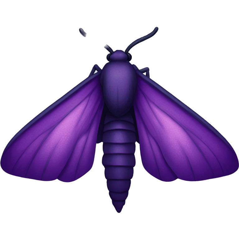 Dark purple moth emoji