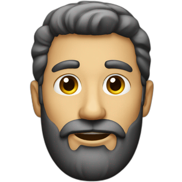 Hombre barba sofa emoji