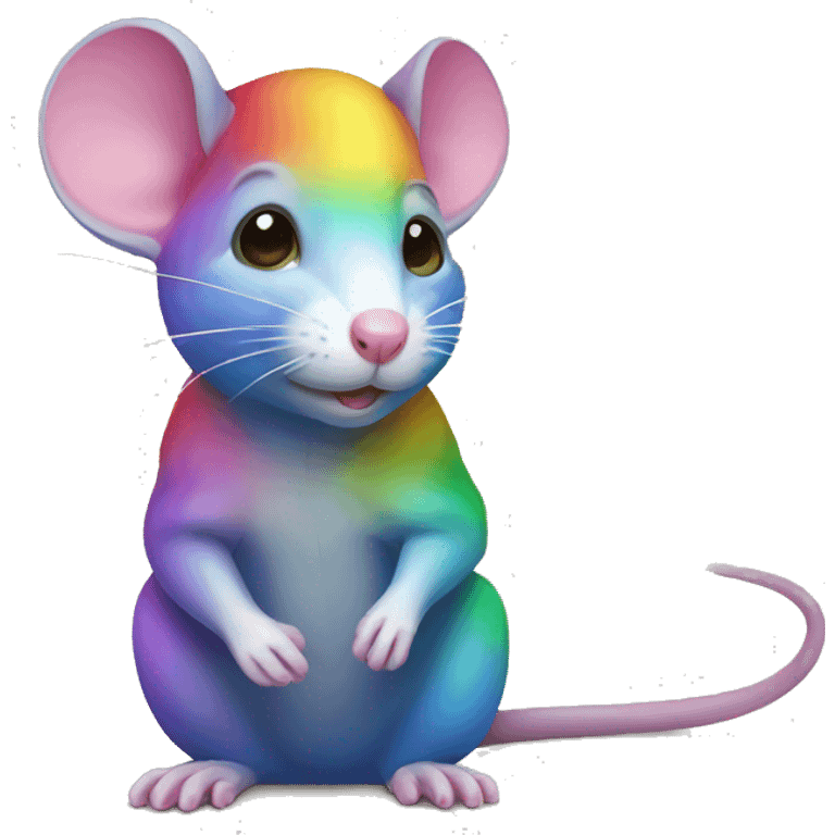 Rainbow Rat emoji