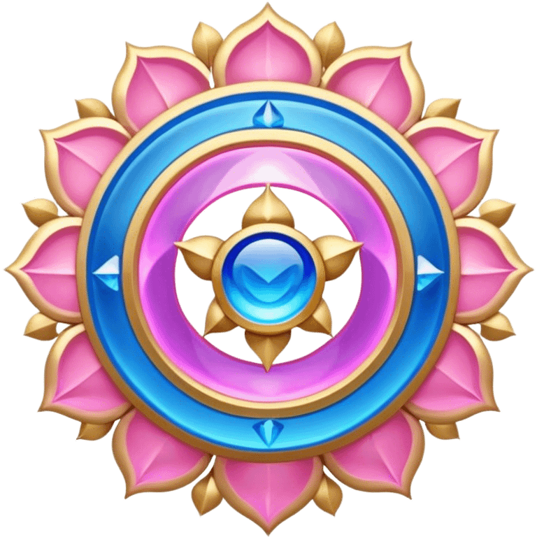 Ajna Chakra blue pink gold emoji