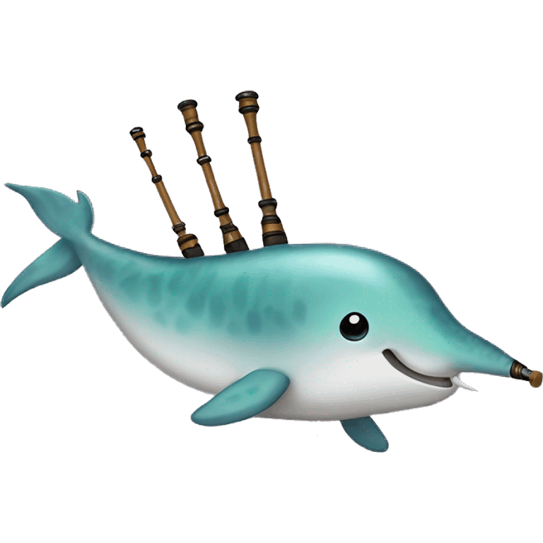 Bagpipe narwhal emoji