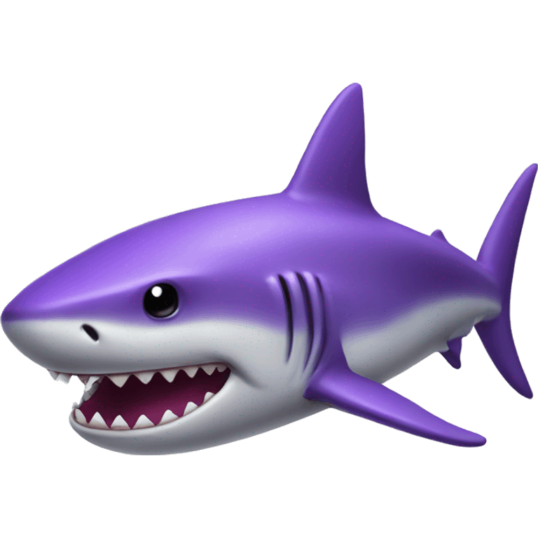 purple shark emoji