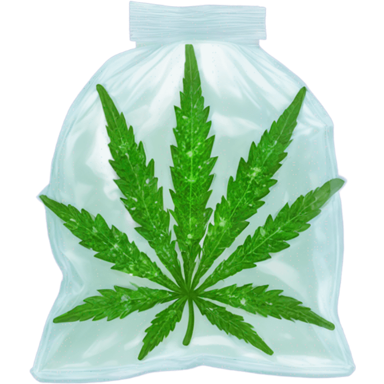 weed in a bag emoji