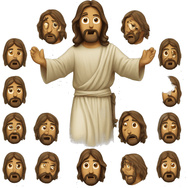 Confused jesus  emoji