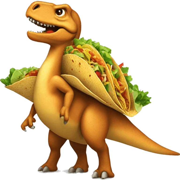 Taco dinosaur  emoji