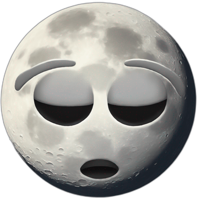 the moon without face emoji