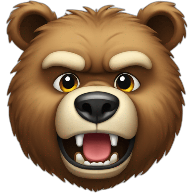 angry bear emoji