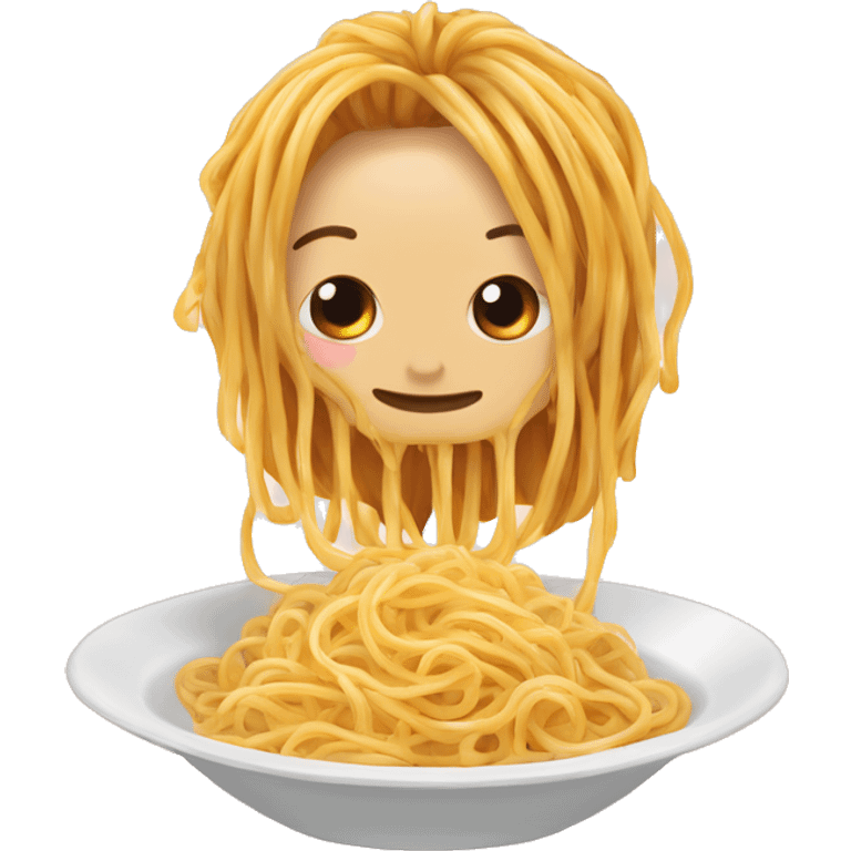 Putine qui mente des spaghettis  emoji