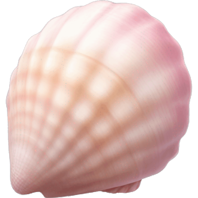 pastel pink shell realistic emoji