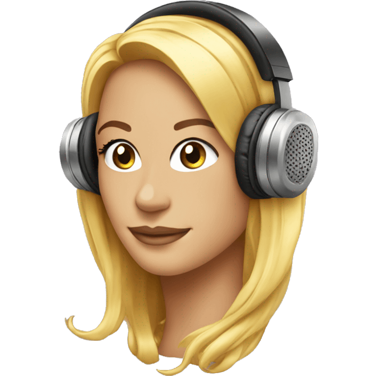 Glamour head phones emoji