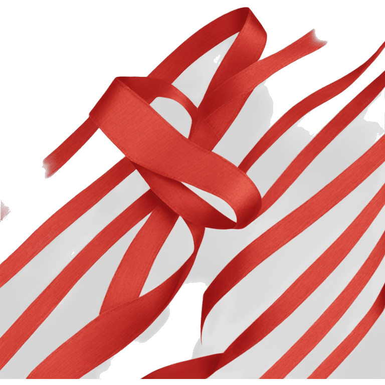 Ribbon wind red emoji