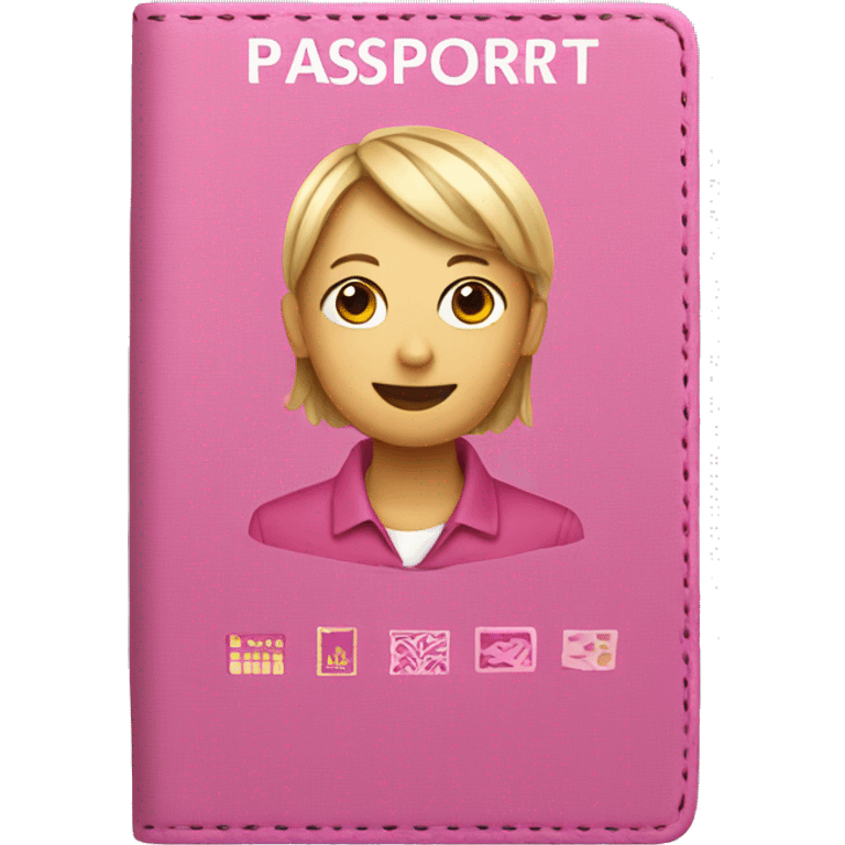 Pink passport emoji