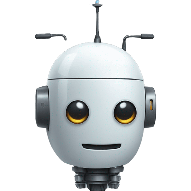 robot with an antenna on its head emoji